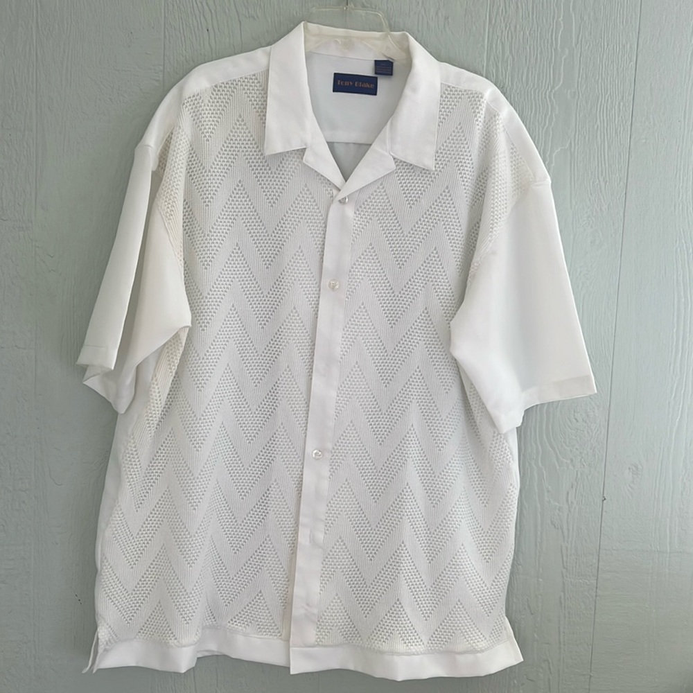 Tony Blake polyester camp shirt like new!